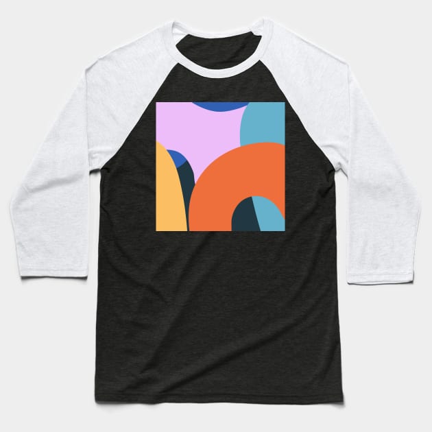 Shapes Baseball T-Shirt by juliealex